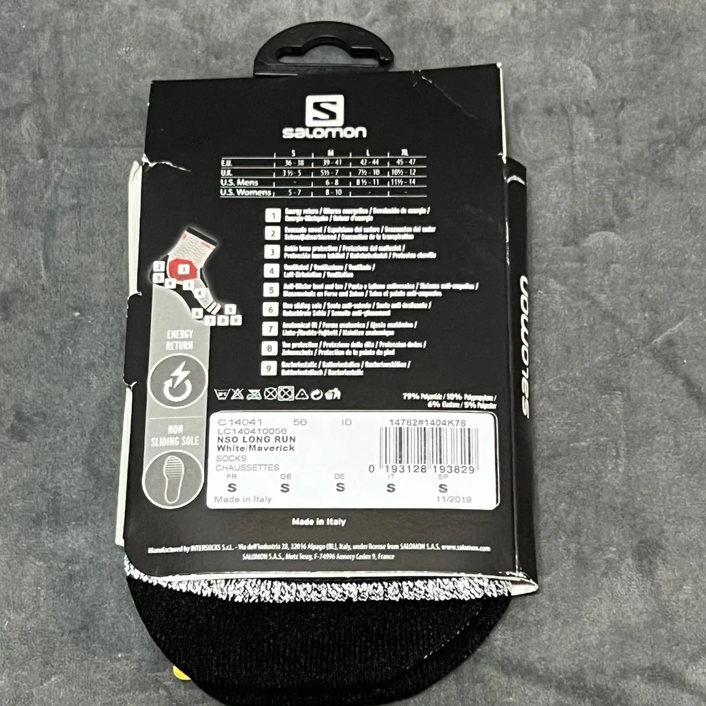 Salomon NSO‎ Long Run Crew Running Socks - Size Small